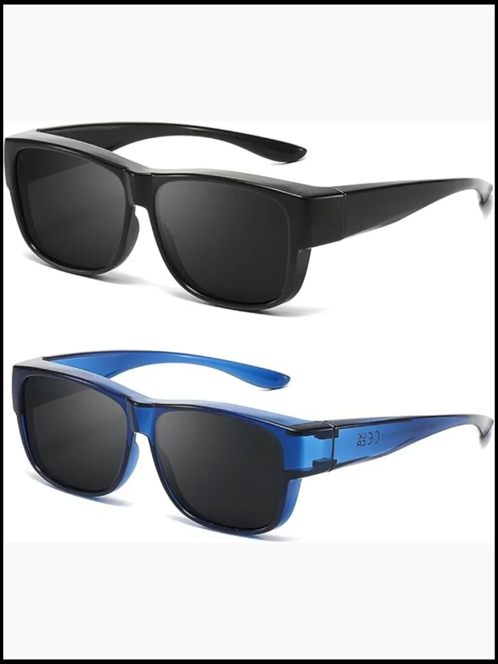Polarized Fit Over Sunglasses Wrap Around UV400 Protection for Men
